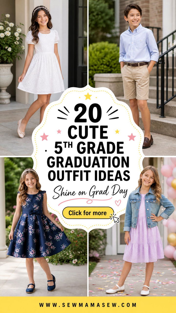 20 Cute 5th Grade Graduation Outfit Ideas to Shine - 20 Cute 5th Grade Graduation Outfit Ideas to Shine