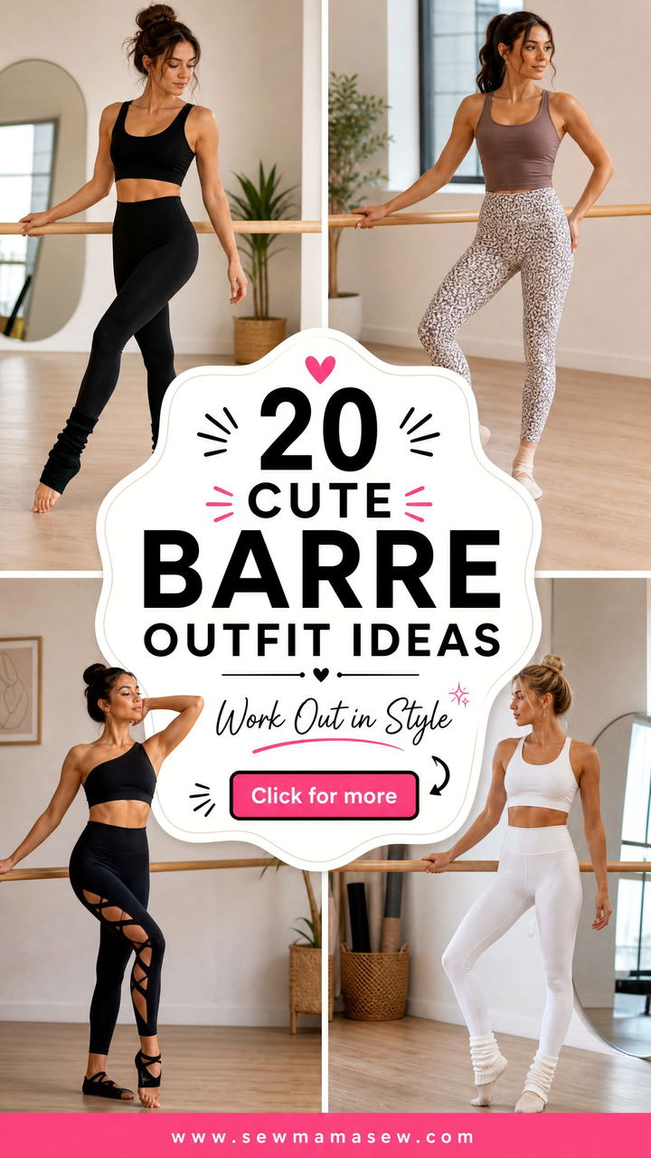 20 Cute Barre Outfit Ideas for Your Workout - 20 Cute Barre Outfit Ideas for Your Workout