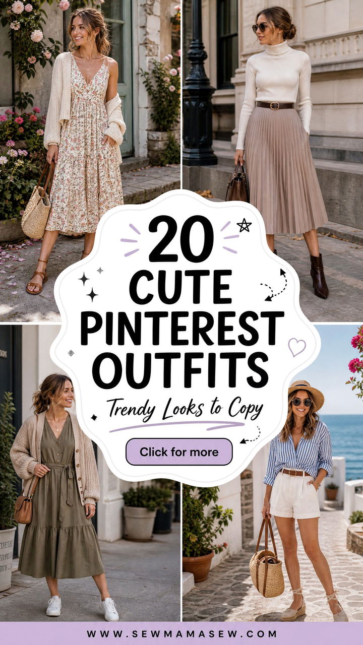 20 Cute Pinterest Outfits to Copy for Trendy Looks - 20 Cute Pinterest Outfits to Copy for Trendy Looks