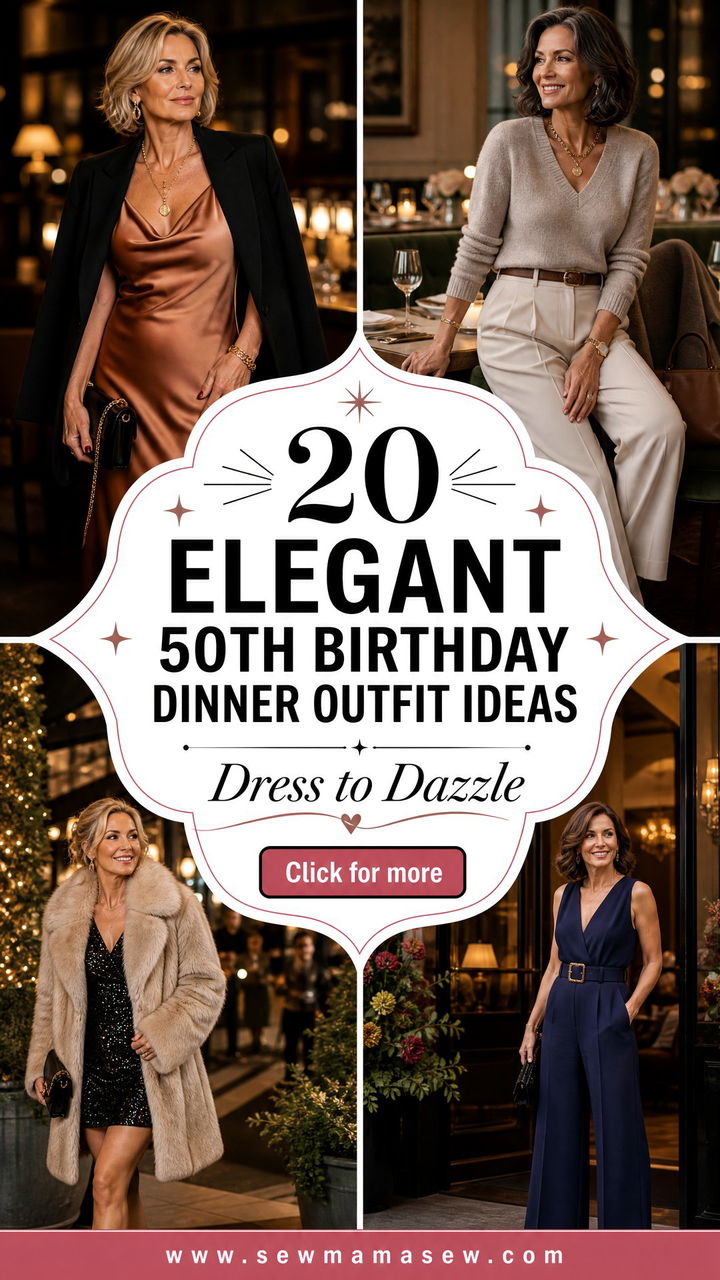 20 Elegant 50th Birthday Dinner Outfit Ideas to Shine - 20 Elegant 50th Birthday Dinner Outfit Ideas to Shine