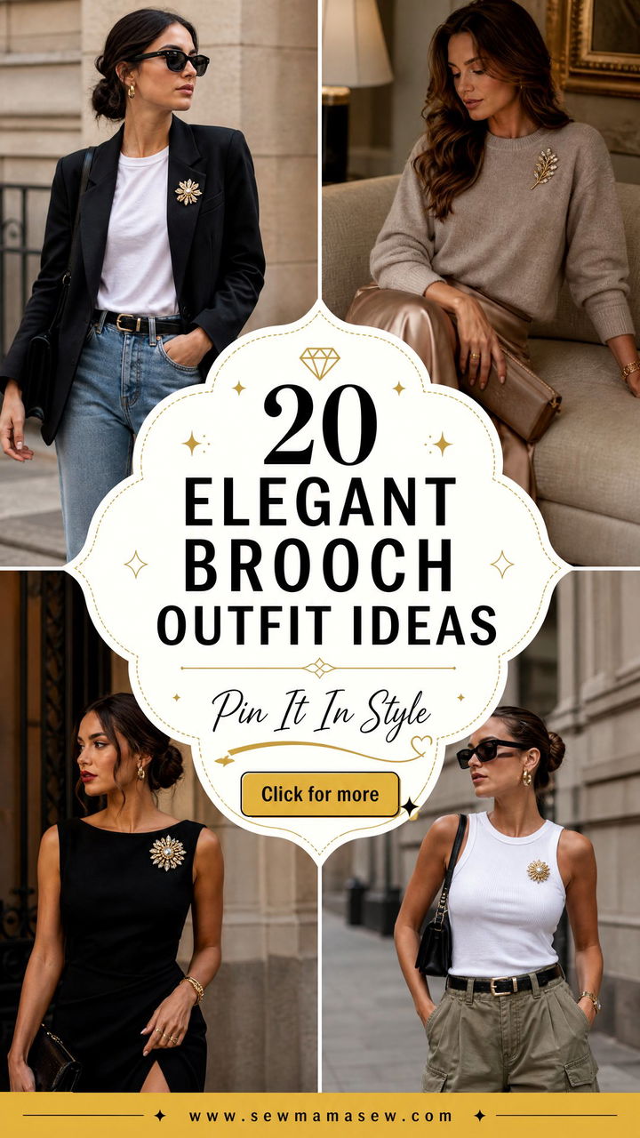 20 Elegant Brooch Outfit Ideas to Try in 2026 - 20 Elegant Brooch Outfit Ideas to Try in 2026