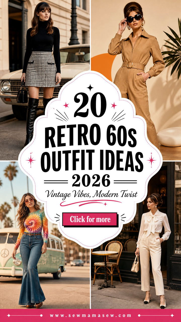 20 Retro 60s Outfit Ideas 2026 for Vintage Vibes - 20 Retro 60s Outfit Ideas 2026 for Vintage Vibes
