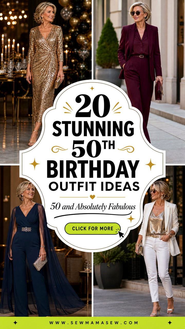 20 Stunning 50th Birthday Outfit Ideas to Celebrate - 20 Stunning 50th Birthday Outfit Ideas to Celebrate