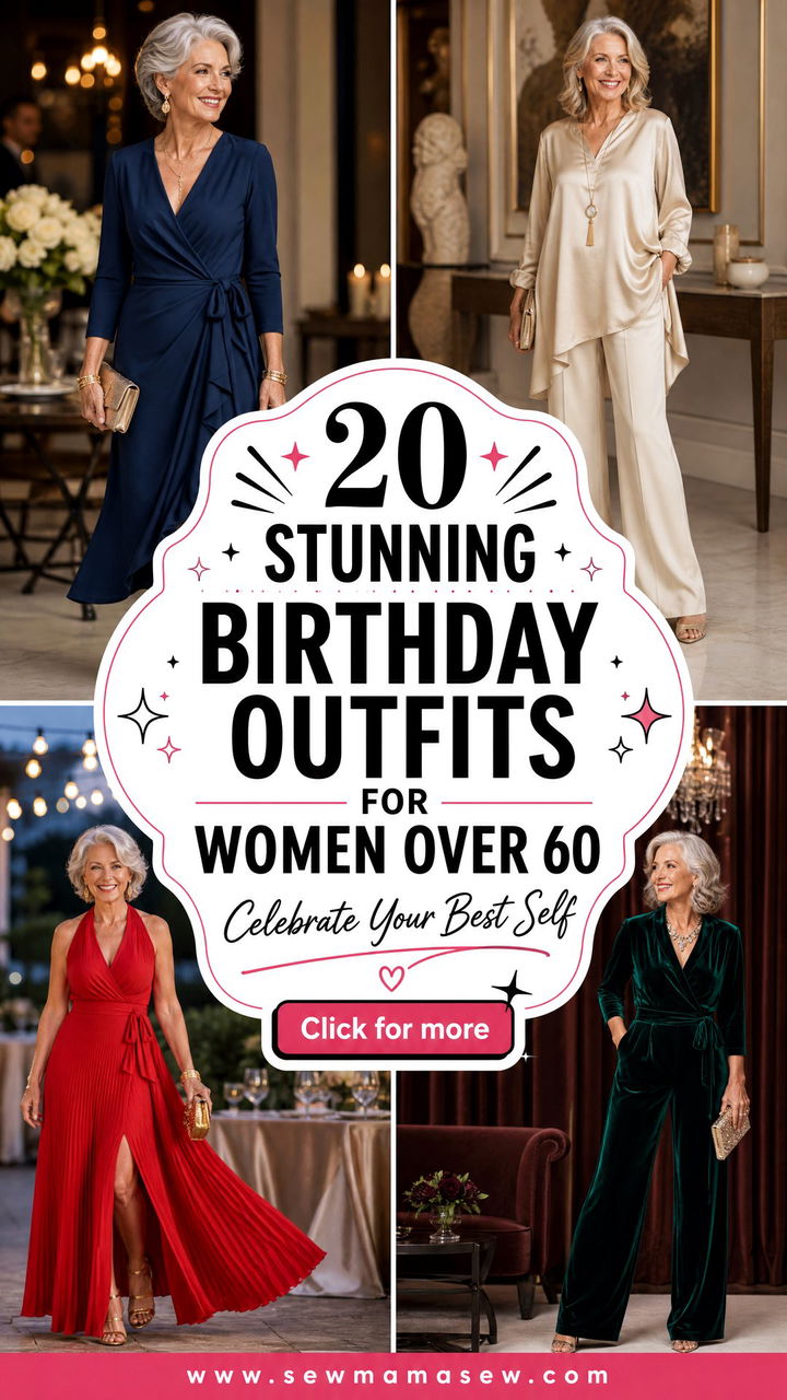 20 Stunning Birthday Outfits for Women Over 60 - 20 Stunning Birthday Outfits for Women Over 60