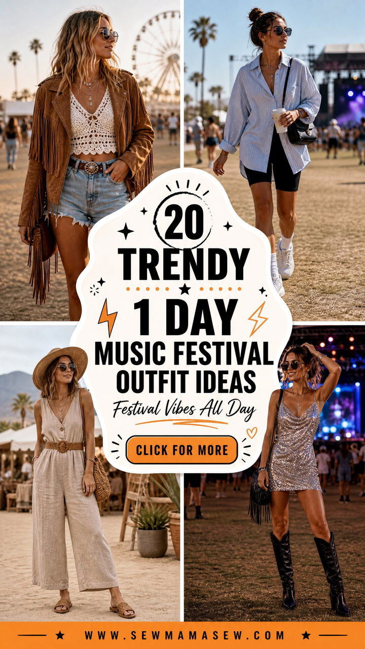20 Trendy 1 Day Music Festival Outfit Ideas - 20 Trendy 1 Day Music Festival Outfit Ideas