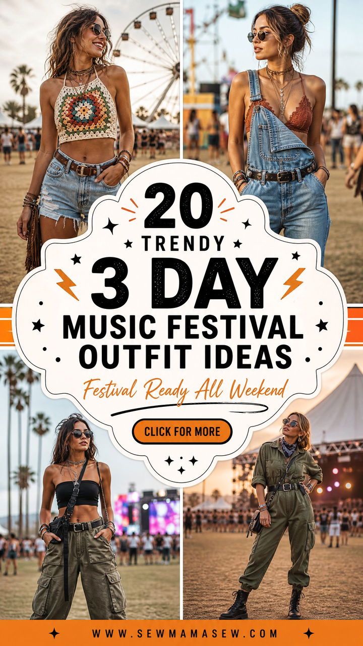 20 Trendy 3 Day Music Festival Outfit Ideas - 20 Trendy 3 Day Music Festival Outfit Ideas