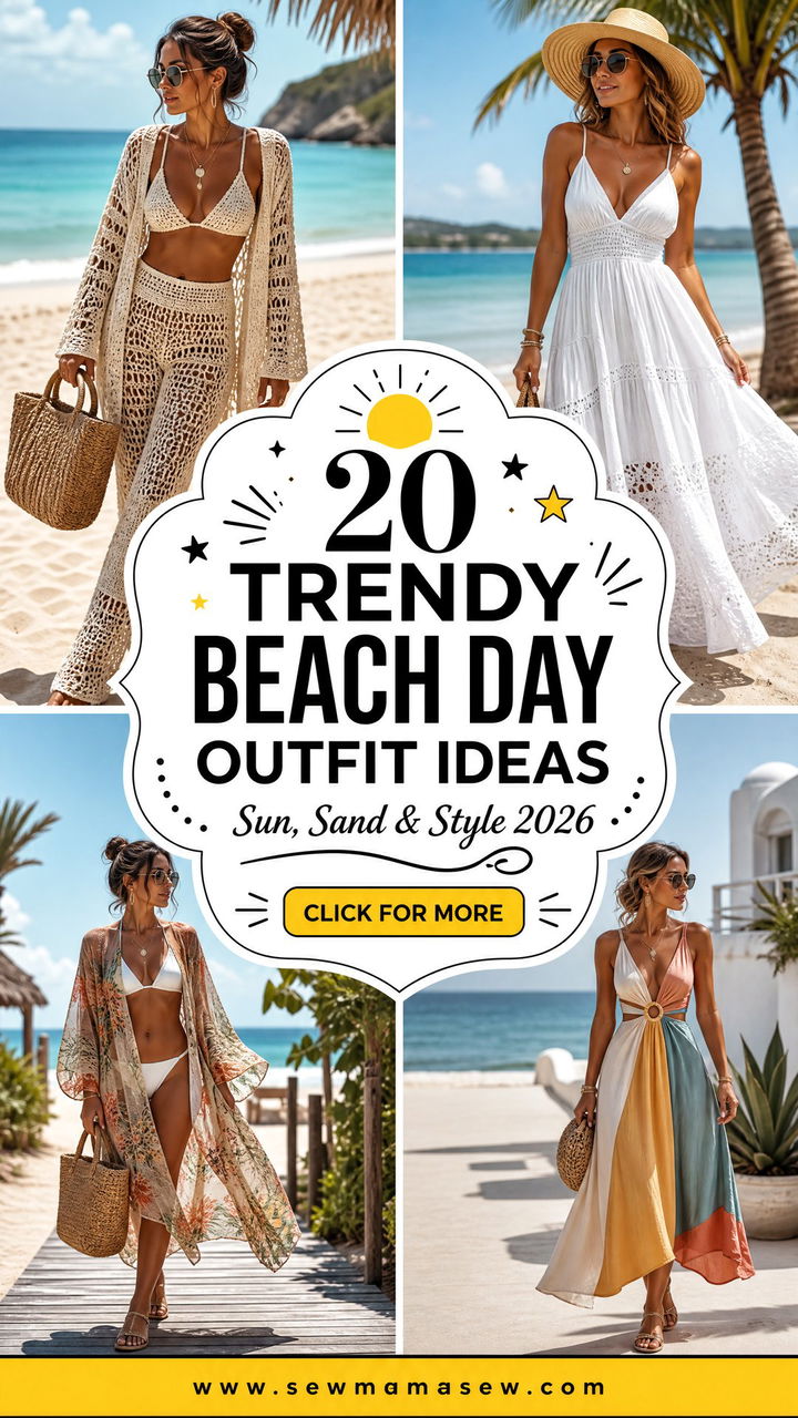 20 Trendy Beach Day Outfit Ideas for 2026 - 20 Trendy Beach Day Outfit Ideas for 2026