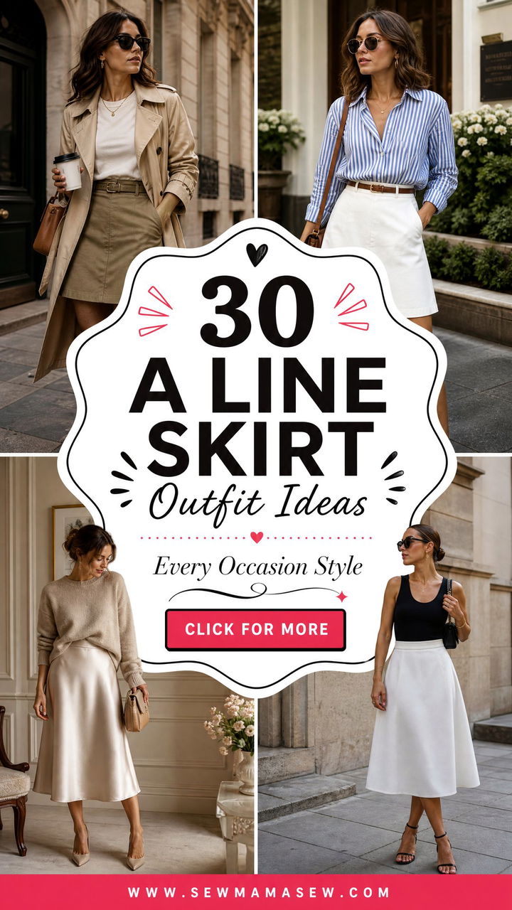 30 A Line Skirt Outfit Ideas for Every Occasion - 30 A Line Skirt Outfit Ideas for Every Occasion