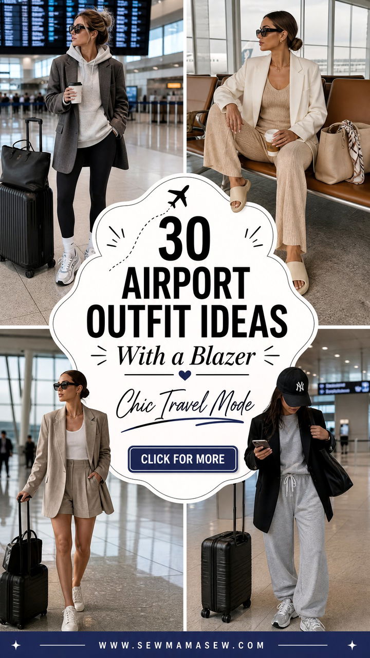 30 Airport Outfit Ideas With a Blazer for Chic Travel - 30 Airport Outfit Ideas With a Blazer for Chic Travel