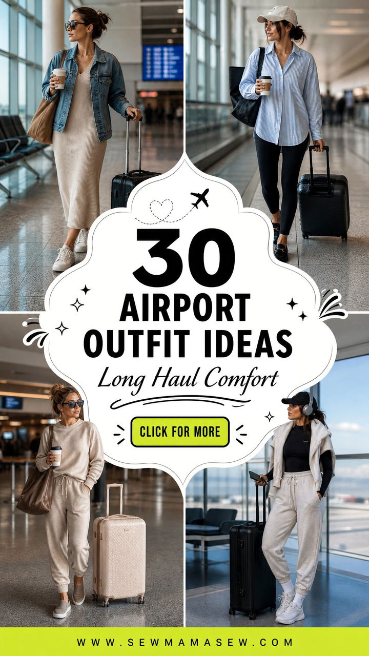 30 Airport Outfit Ideas for Long Haul Flight Comfort - 30 Airport Outfit Ideas for Long Haul Flight Comfort