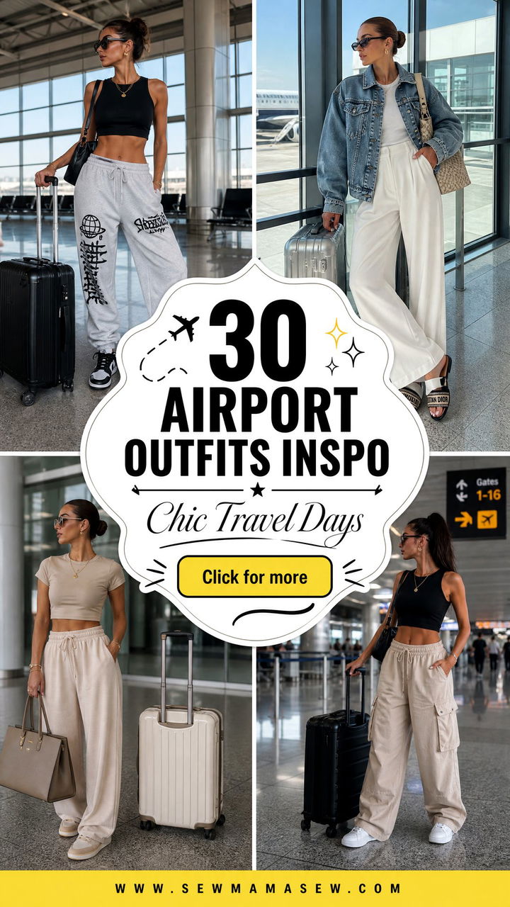 30 Airport Outfits Inspo for Chic Travel Days - 30 Airport Outfits Inspo for Chic Travel Days