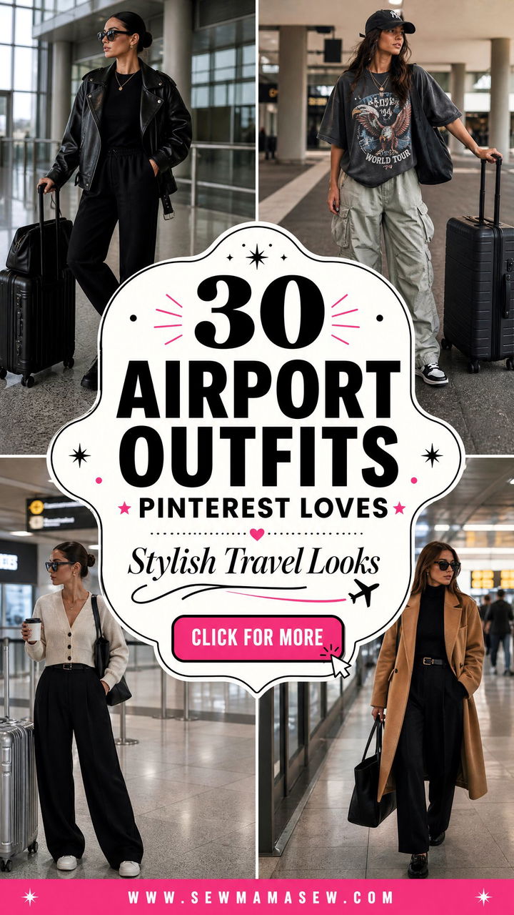 30 Airport Outfits Pinterest Loves for Stylish Travel - 30 Airport Outfits Pinterest Loves for Stylish Travel