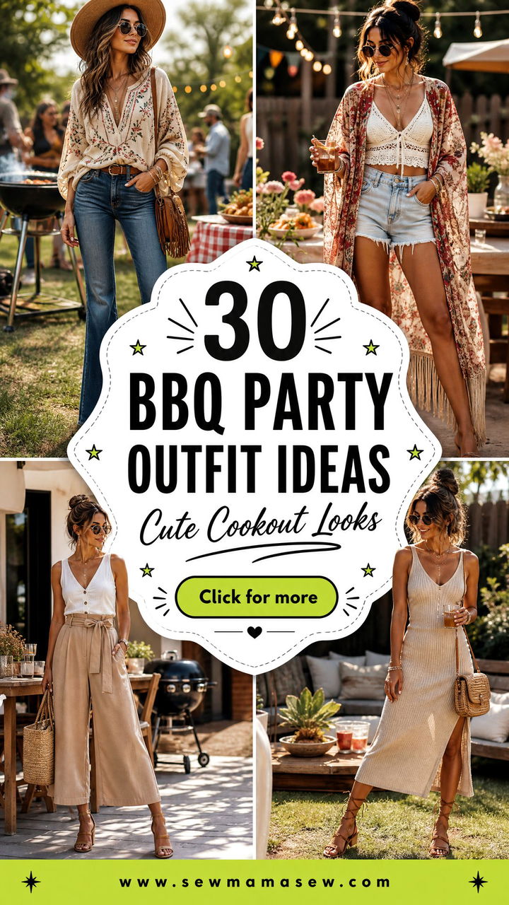 30 BBQ Party Outfit Ideas for a Cute Cookout Look - 30 BBQ Party Outfit Ideas for a Cute Cookout Look