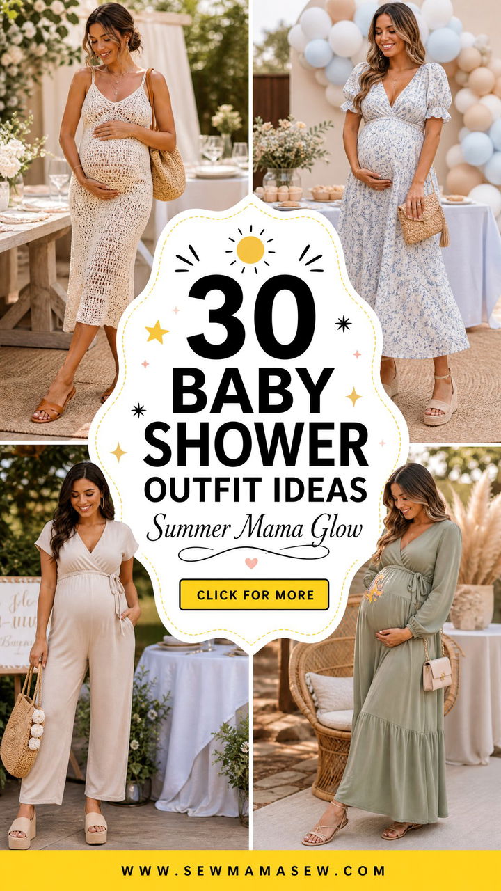30 Baby Shower Outfit Ideas Summer Edition - 30 Baby Shower Outfit Ideas Summer Edition