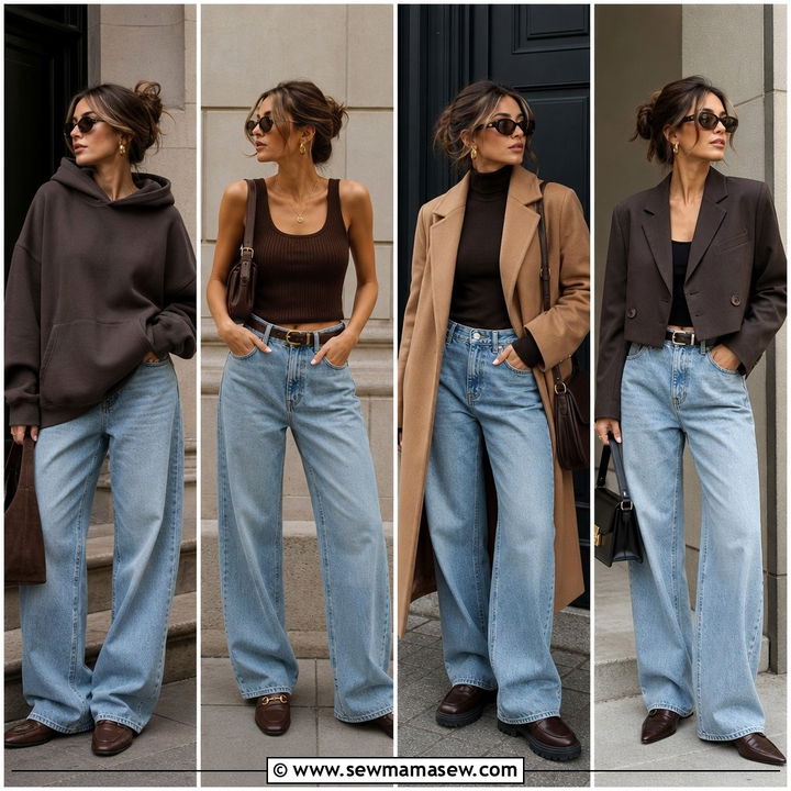 30 Baggy Jeans Outfit Ideas With Loafers for Effortless Style