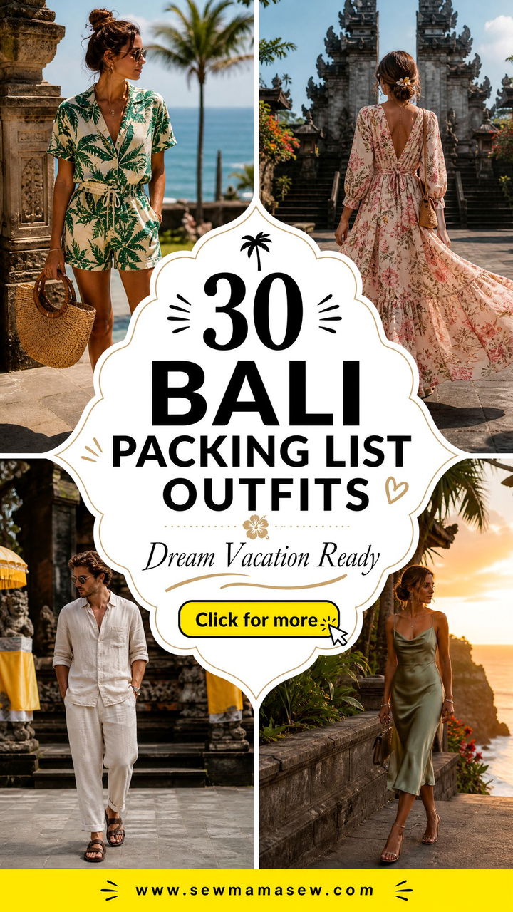 30 Bali Packing List Outfits for Your Dream Vacation - 30 Bali Packing List Outfits for Your Dream Vacation