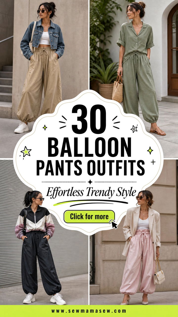 30 Balloon Pants Outfits to Try for Effortless Style - 30 Balloon Pants Outfits to Try for Effortless Style