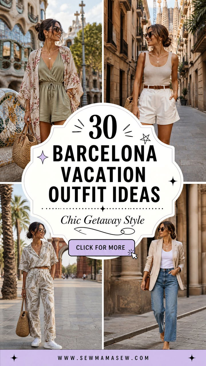 30 Barcelona Vacation Outfit Ideas for a Chic Getaway - 30 Barcelona Vacation Outfit Ideas for a Chic Getaway