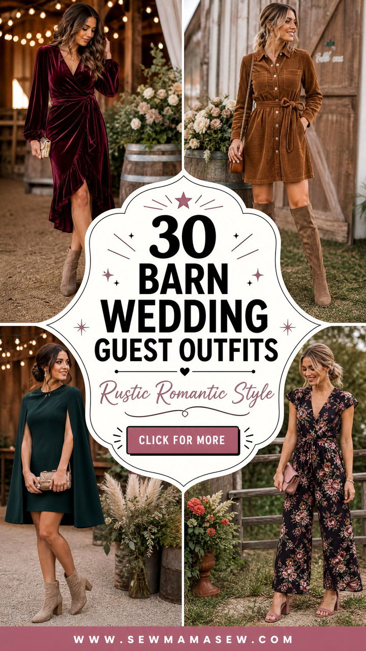 30 Barn Wedding Guest Outfits for a Rustic Celebration - 30 Barn Wedding Guest Outfits for a Rustic Celebration