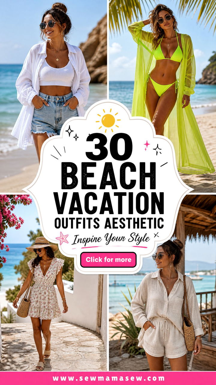 30 Beach Vacation Outfits Aesthetic to Inspire You - 30 Beach Vacation Outfits Aesthetic to Inspire You