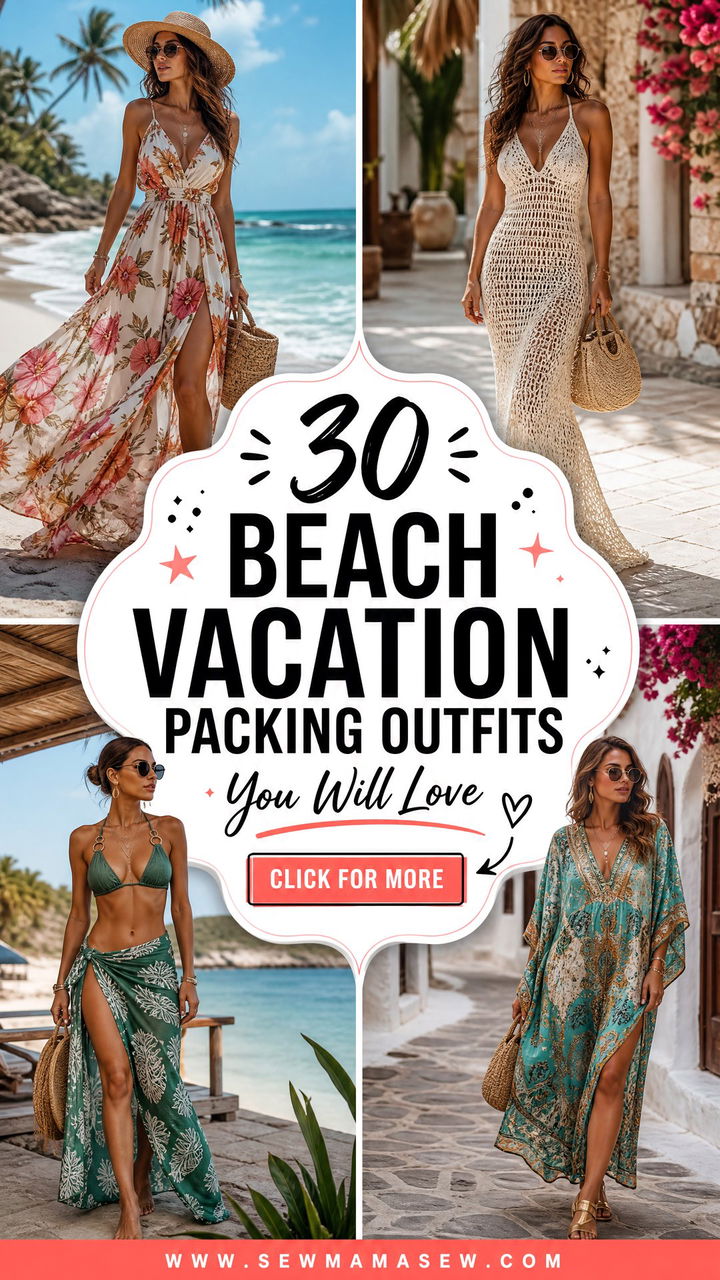 30 Beach Vacation Packing Outfits Youll Love - 30 Beach Vacation Packing Outfits You'll Love