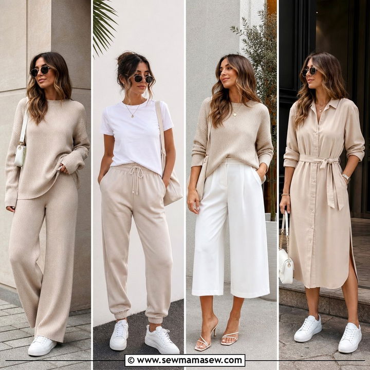 30 Beige and White Outfit Ideas for Effortless Style