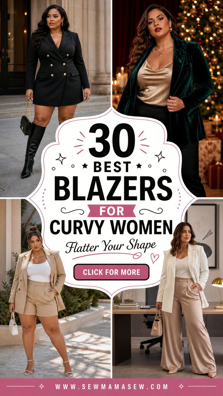 30 Best Blazers for Curvy Women to Flatter Your Shape - 30 Best Blazers for Curvy Women to Flatter Your Shape