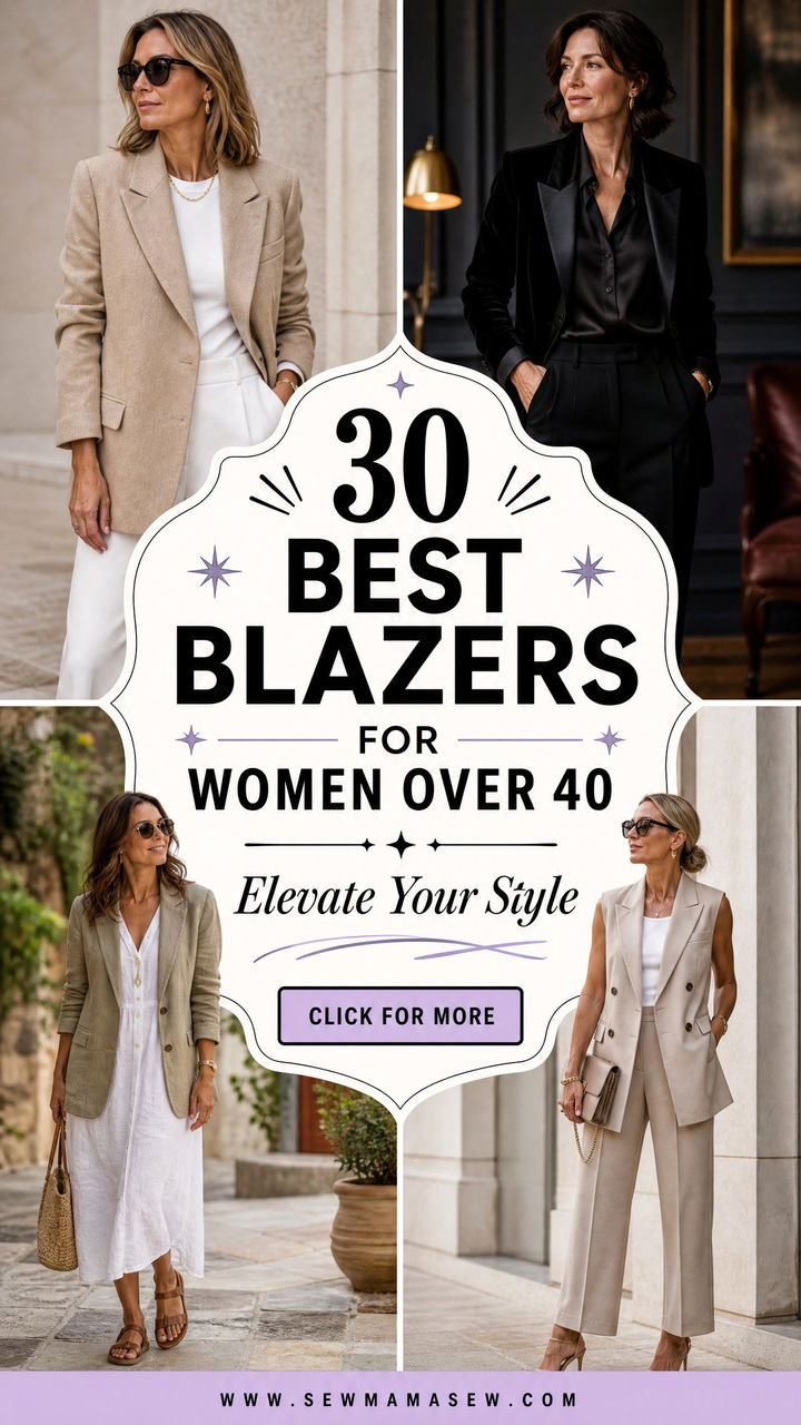 30 Best Blazers for Women Over 40 to Elevate Your Style - 30 Best Blazers for Women Over 40 to Elevate Your Style