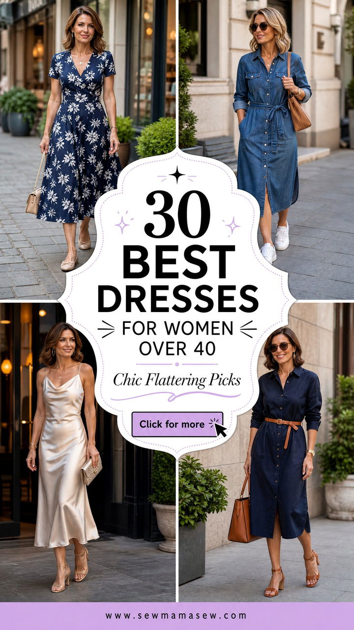 30 Best Dresses for Women Over 40 Chic and Flattering - 30 Best Dresses for Women Over 40: Chic & Flattering