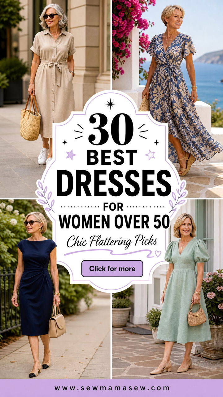 30 Best Dresses for Women Over 50 Chic and Flattering Picks - 30 Best Dresses for Women Over 50: Chic & Flattering Picks