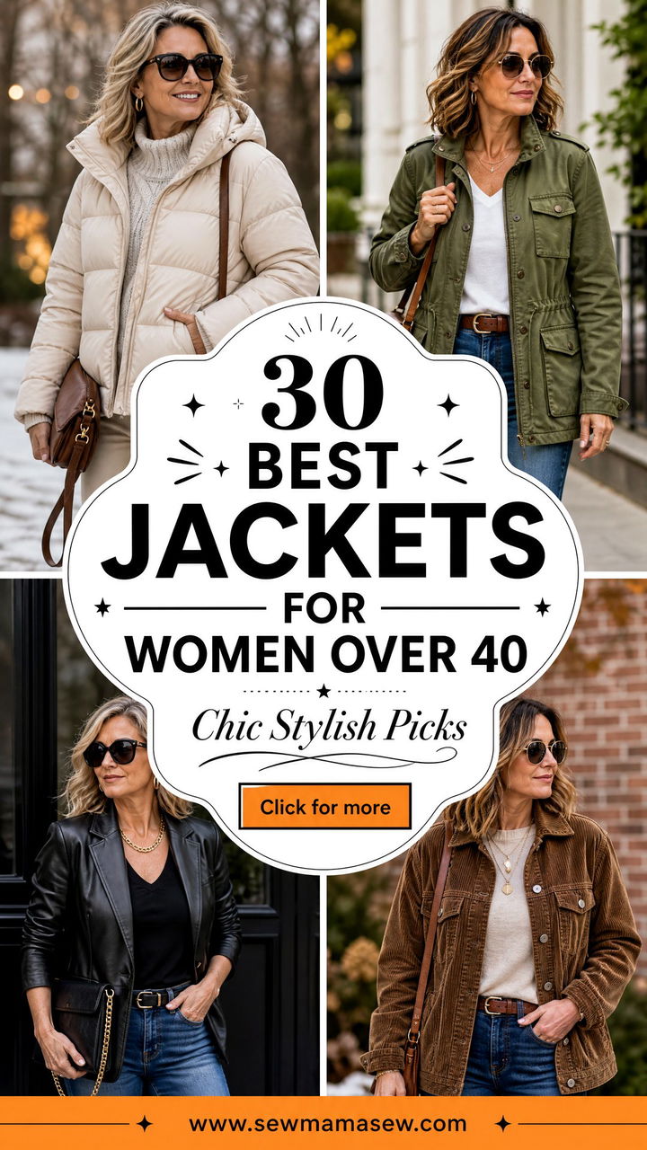 30 Best Jackets for Women Over 40 Chic and Stylish Picks - 30 Best Jackets for Women Over 40: Chic & Stylish Picks
