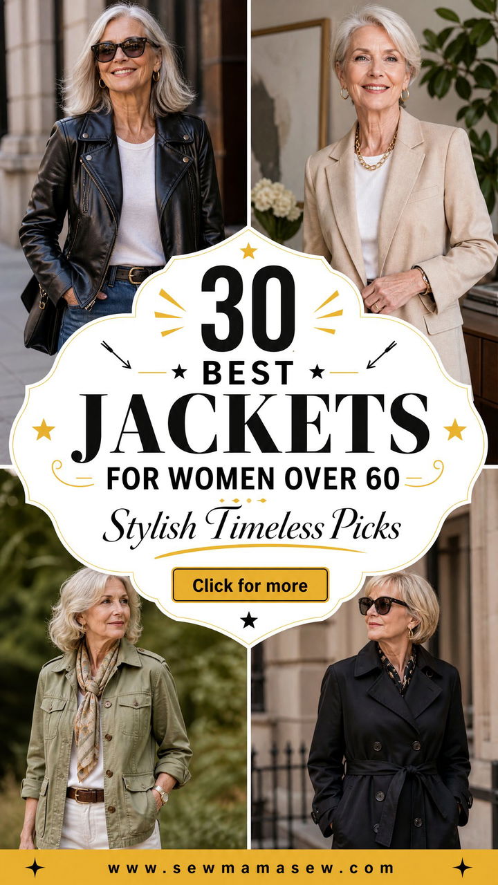 30 Best Jackets for Women Over 60 Stylish and Timeless - 30 Best Jackets for Women Over 60: Stylish & Timeless