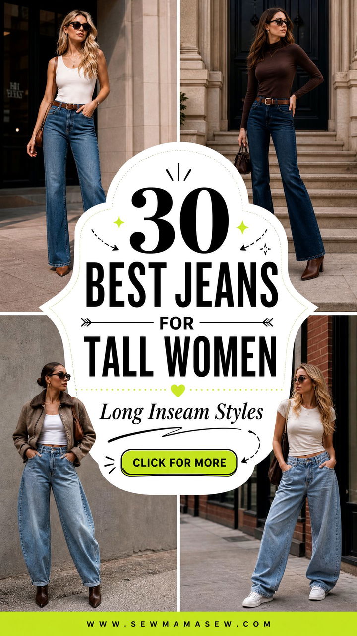 30 Best Jeans for Tall Women Long Inseam Styles - 30 Best Jeans for Tall Women: Long Inseam Styles