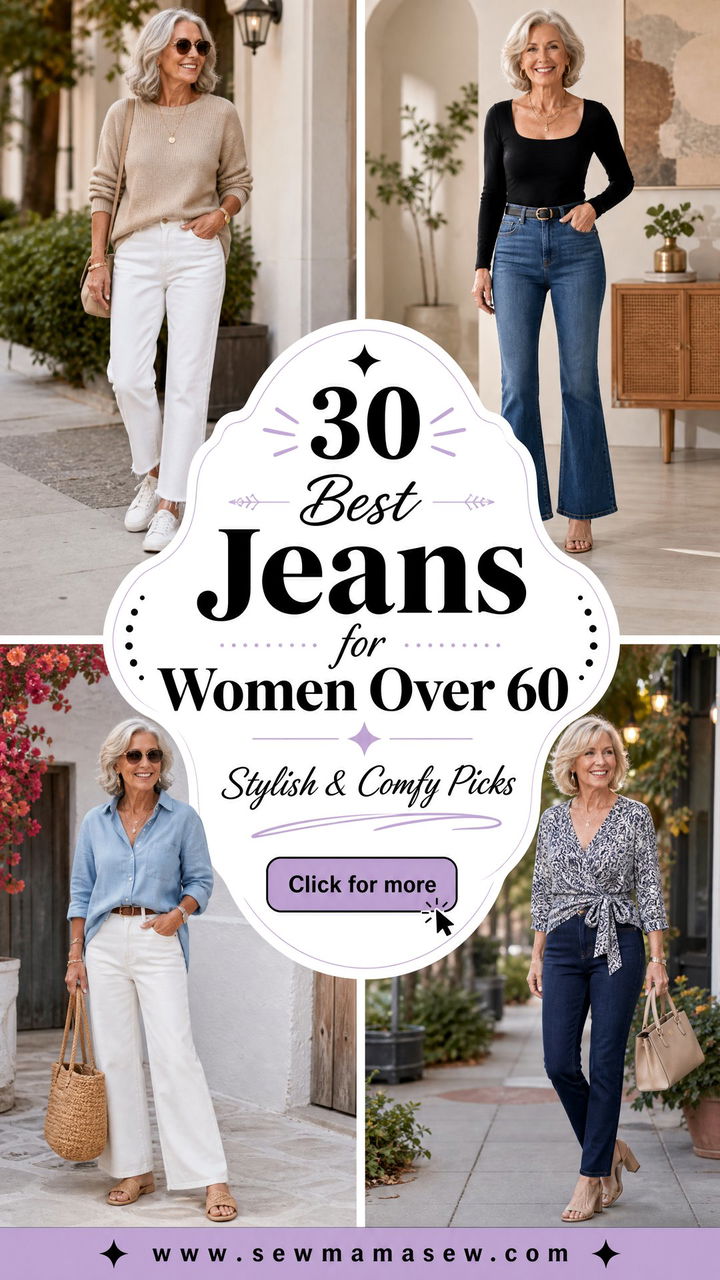 30 Best Jeans for Women Over 60 Stylish and Comfy - 30 Best Jeans for Women Over 60: Stylish & Comfy