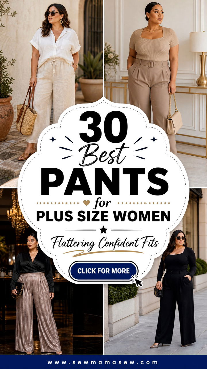 30 Best Pants for Plus Size Women Flattering Fits - 30 Best Pants for Plus Size Women: Flattering Fits