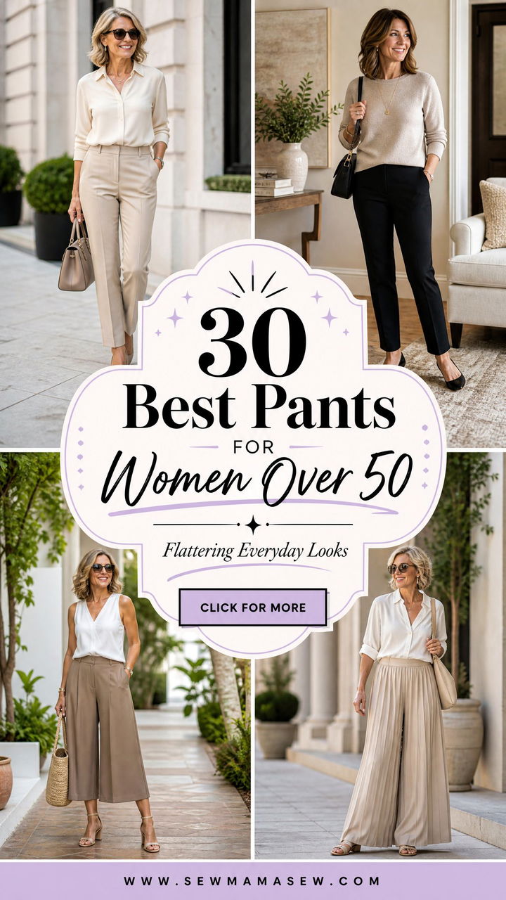 30 Best Pants for Women Over 50 Flattering Looks - 30 Best Pants for Women Over 50: Flattering Looks