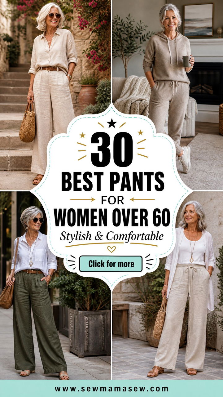 30 Best Pants for Women Over 60 Stylish and Comfortable - 30 Best Pants for Women Over 60: Stylish & Comfortable