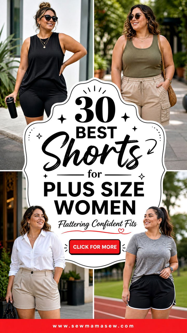 30 Best Shorts for Plus Size Women Flattering Fits - 30 Best Shorts for Plus Size Women: Flattering Fits