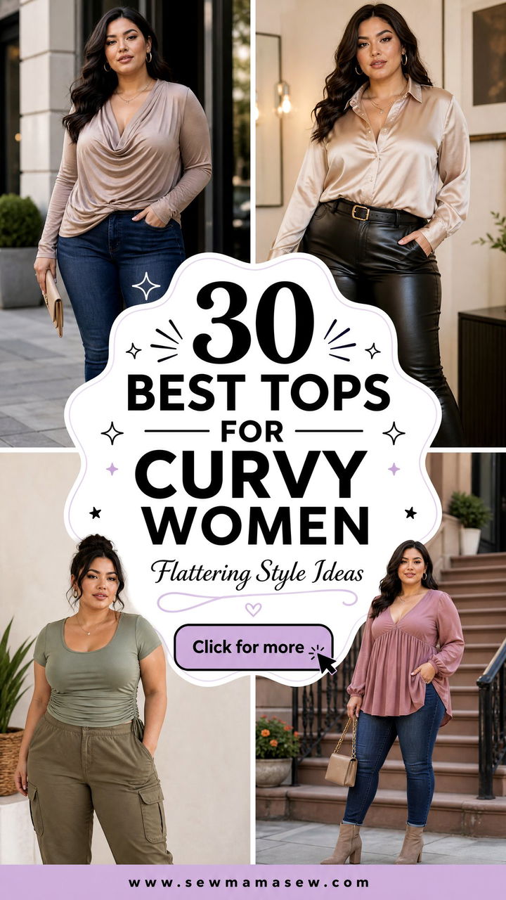 30 Best Tops for Curvy Women Flattering Style Ideas - 30 Best Tops for Curvy Women: Flattering Style Ideas
