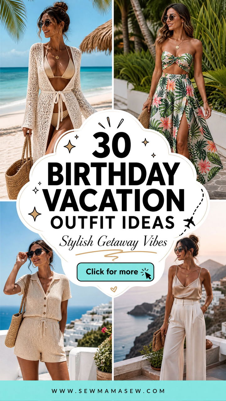 30 Birthday Vacation Outfit Ideas for a Stylish Getaway - 30 Birthday Vacation Outfit Ideas for a Stylish Getaway