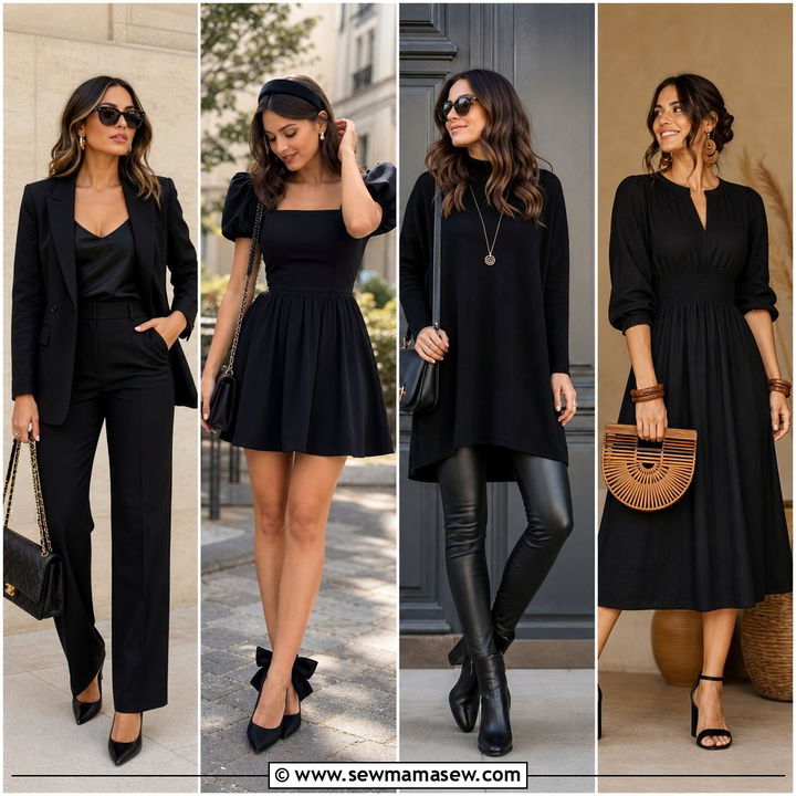30 Black Dress Outfit Ideas for Wedding Guest Glam