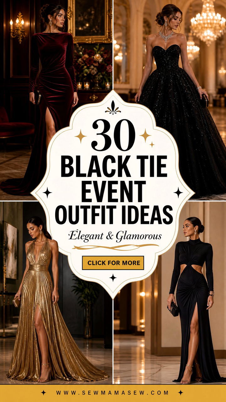 30 Black Tie Event Outfit Ideas Elegant and Glamorous - 30 Black Tie Event Outfit Ideas: Elegant & Glamorous