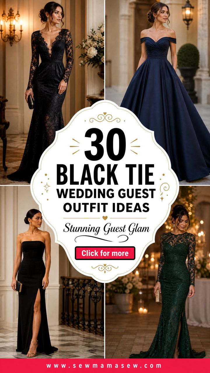 30 Black Tie Wedding Guest Outfit Ideas to Stun - 30 Black Tie Wedding Guest Outfit Ideas to Stun