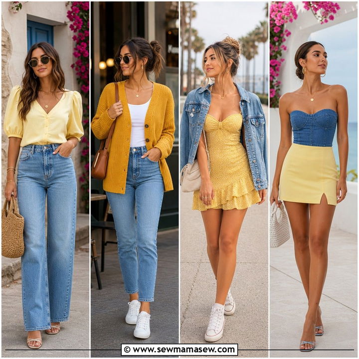 30 Blue and Yellow Outfit Ideas: Bold & Stylish Looks