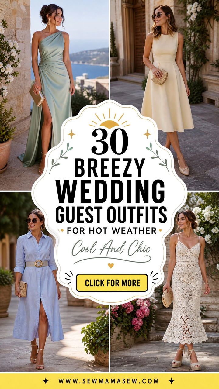 30 Breezy Wedding Guest Outfits for Hot Weather - 30 Breezy Wedding Guest Outfits for Hot Weather