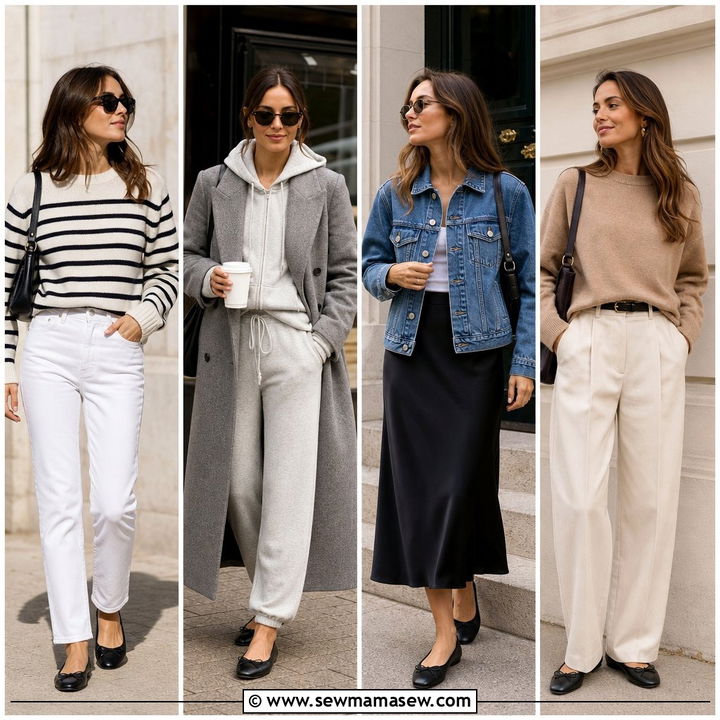 30 Chic Airport Outfit Ideas With Ballet Flats