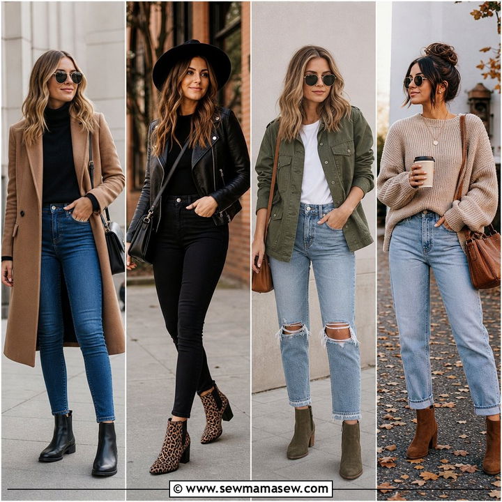 30 Chic Ankle Boots Outfit Ideas With Jeans to Try