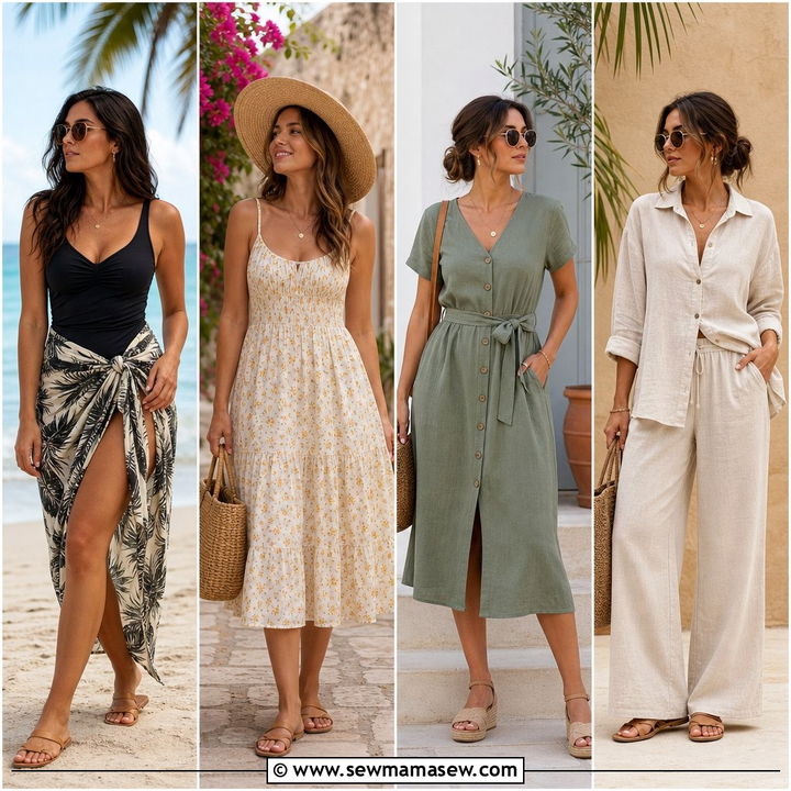 30 Chic Beach Vacation Outfit Ideas Over 40