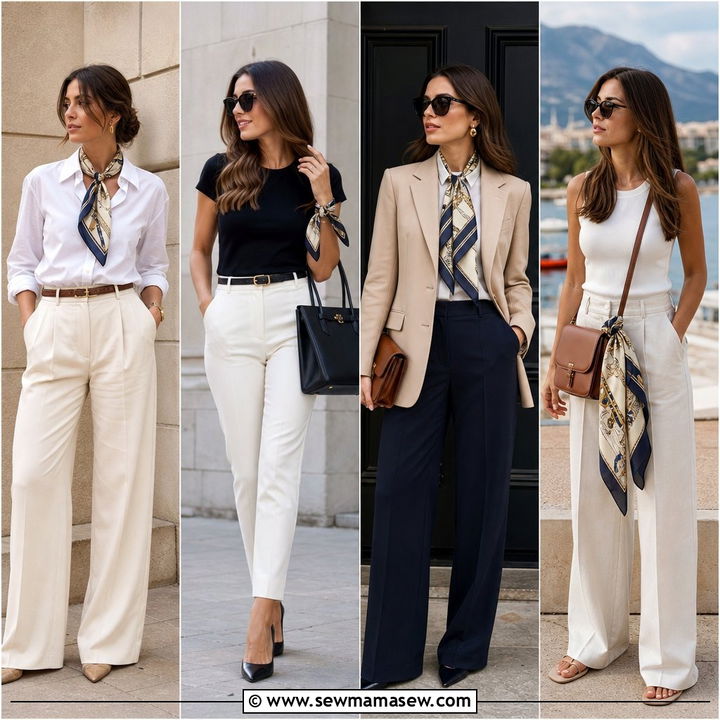 30 Chic Silk Scarf Outfit Ideas to Elevate Style