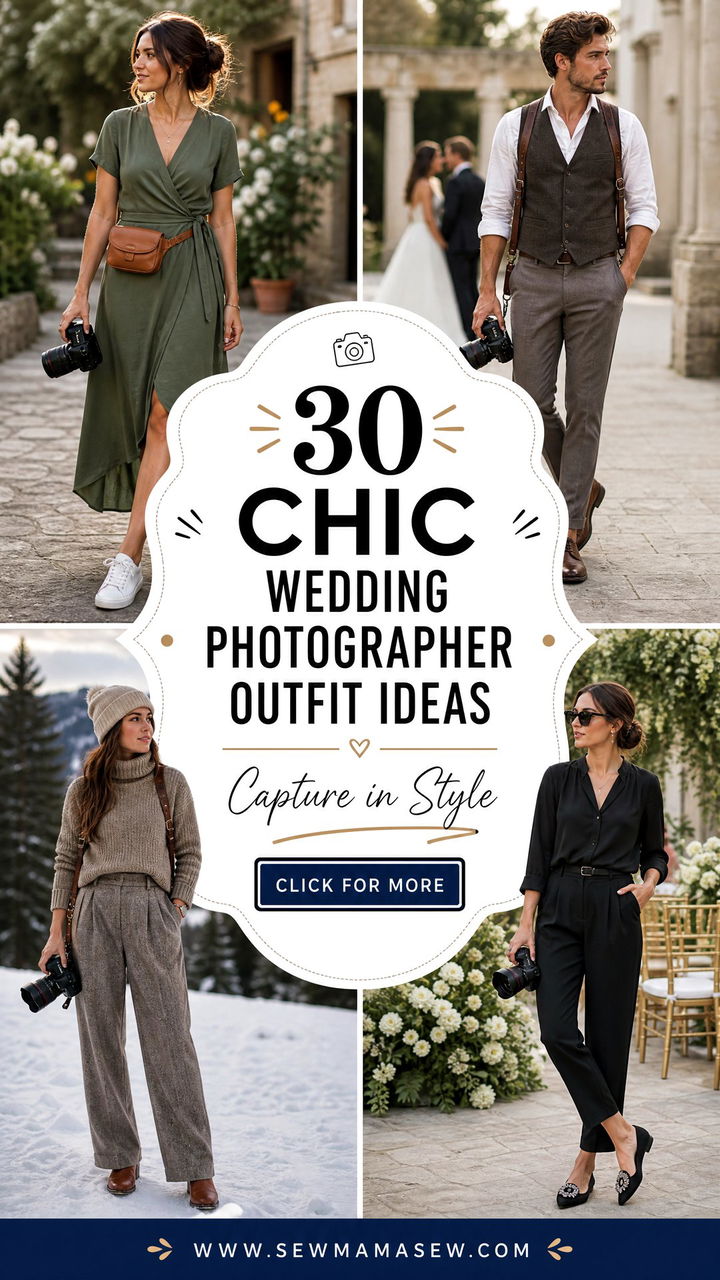 30 Chic Wedding Photographer Outfit Ideas to Wear - 30 Chic Wedding Photographer Outfit Ideas to Wear